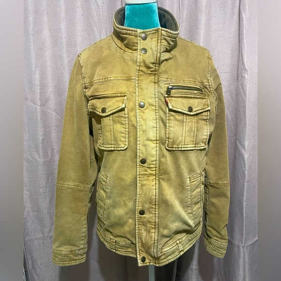 Levi's Other - Levi’s: distressed tan jacket